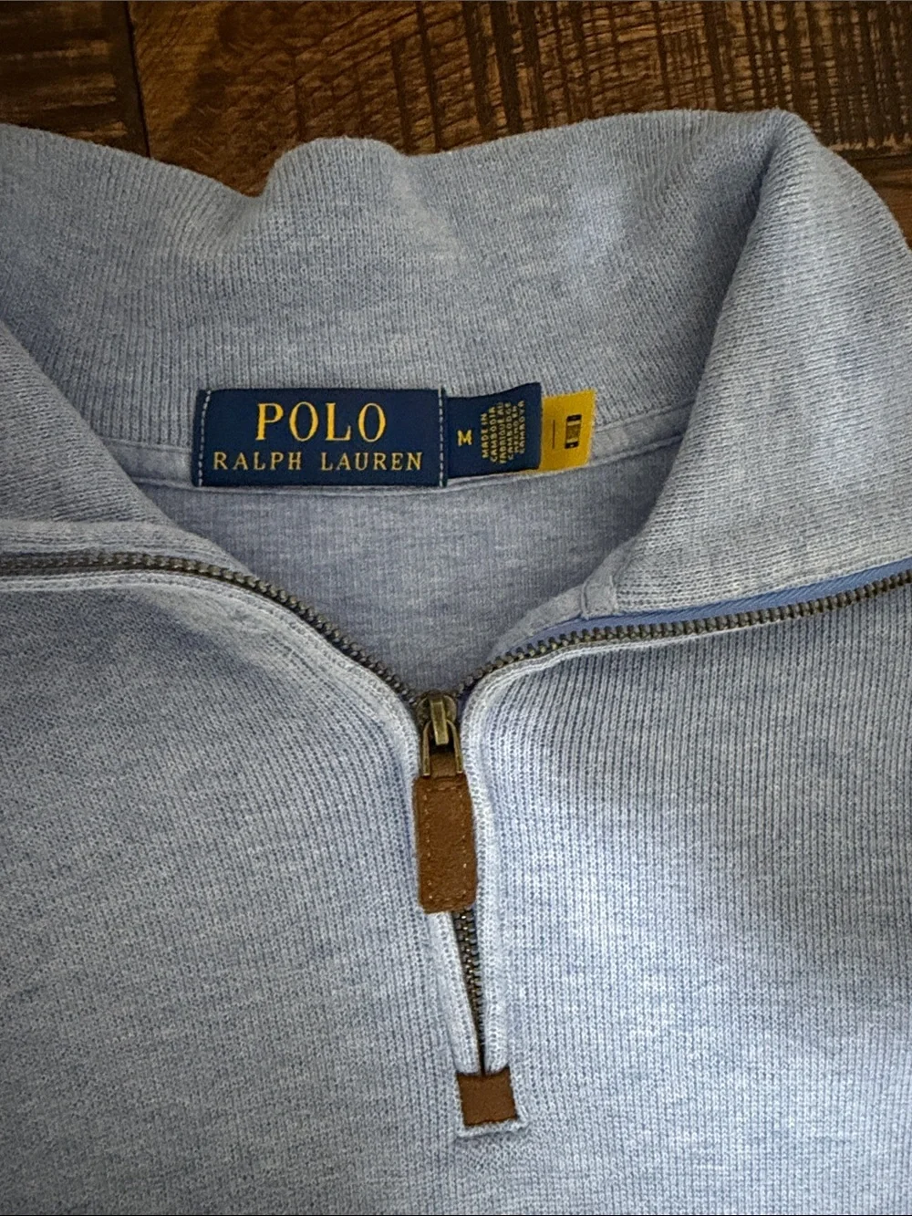 Polo by Ralph Lauren Light Blue Half-Zip Pullover Sweater